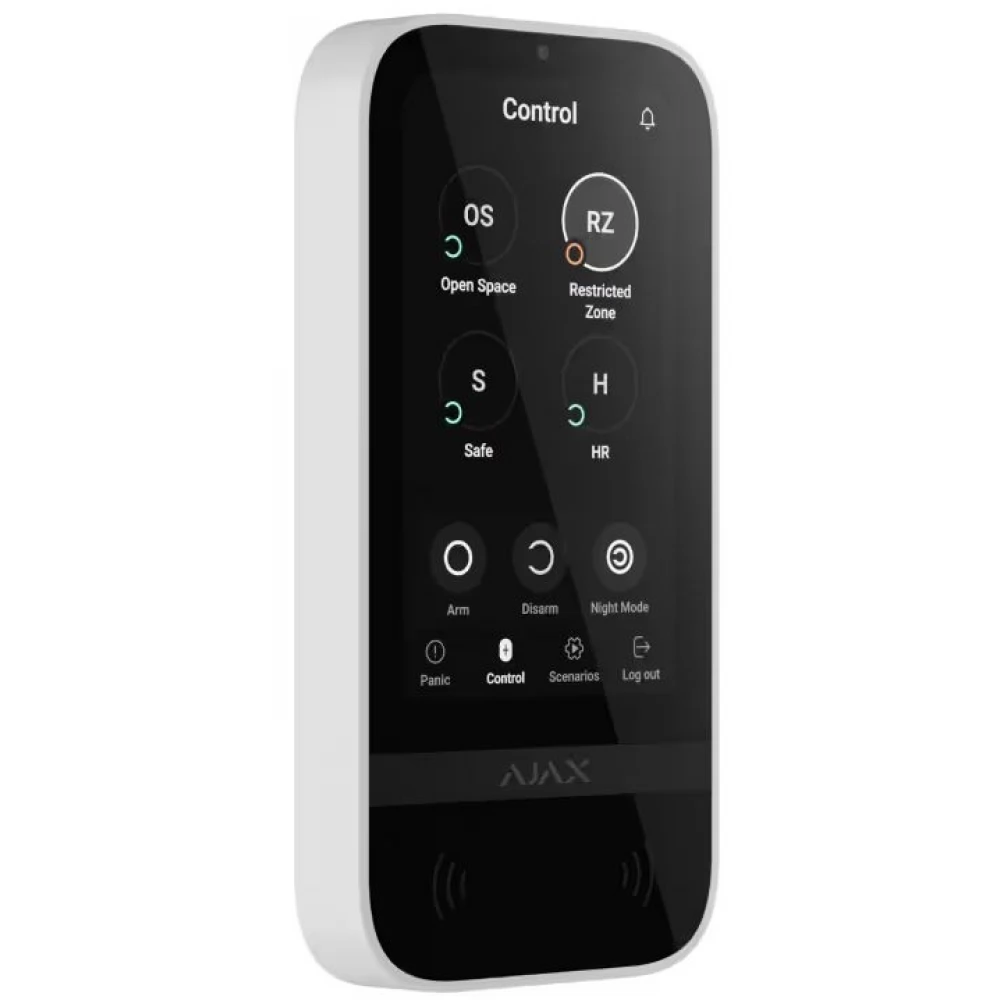 AJAX SYSTEMS Keypad TouchScreen fehér