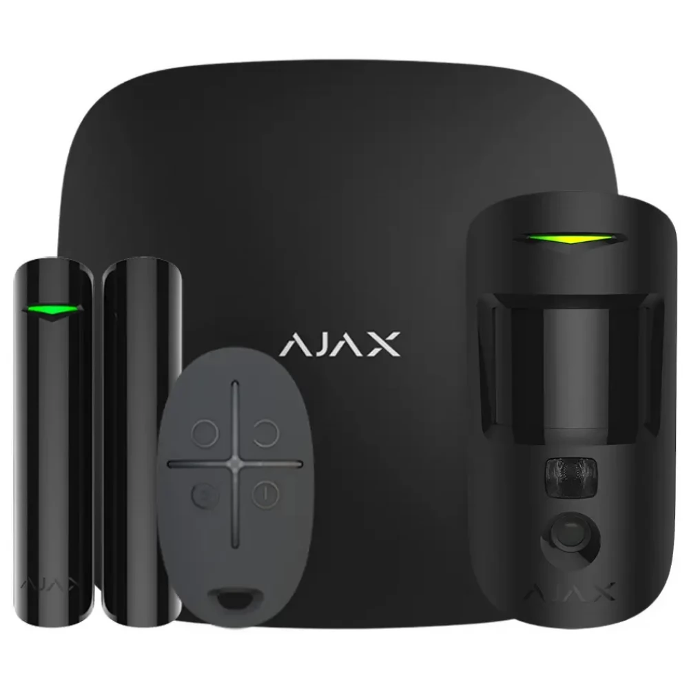 AJAX SYSTEMS StarterKit Cam Plus fekete
