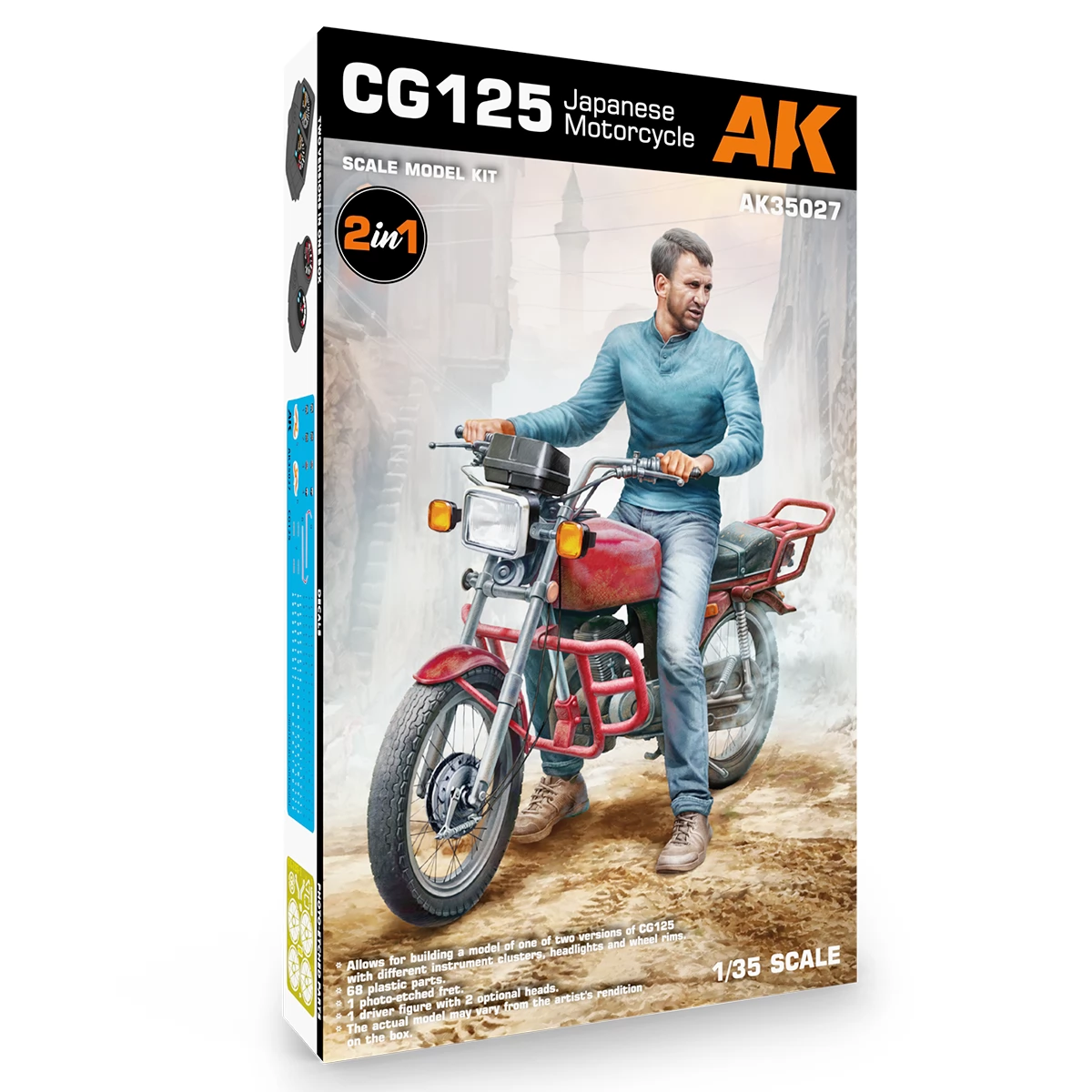 AK INTERACTIVE 1/35 CG125 japán motorbicikli modell