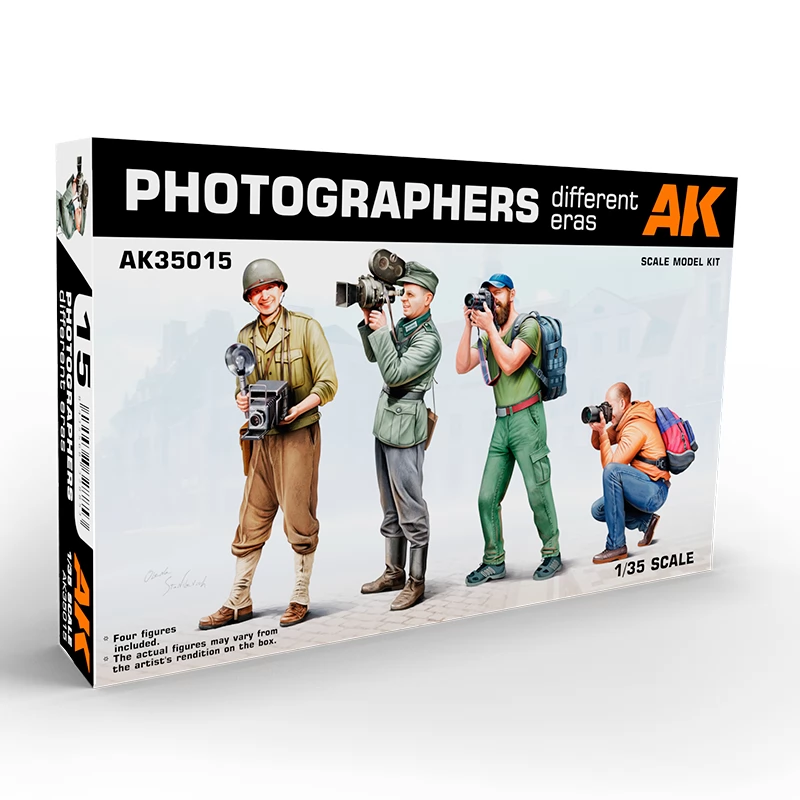 AK INTERACTIVE 1/35 Fényképészek készlet figura modell kiegészítő