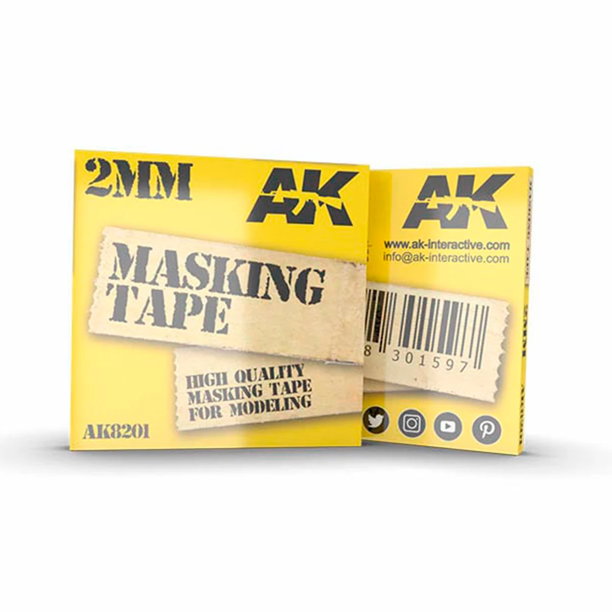 AK INTERACTIVE 2mm Masking Tape maszkoló szalag