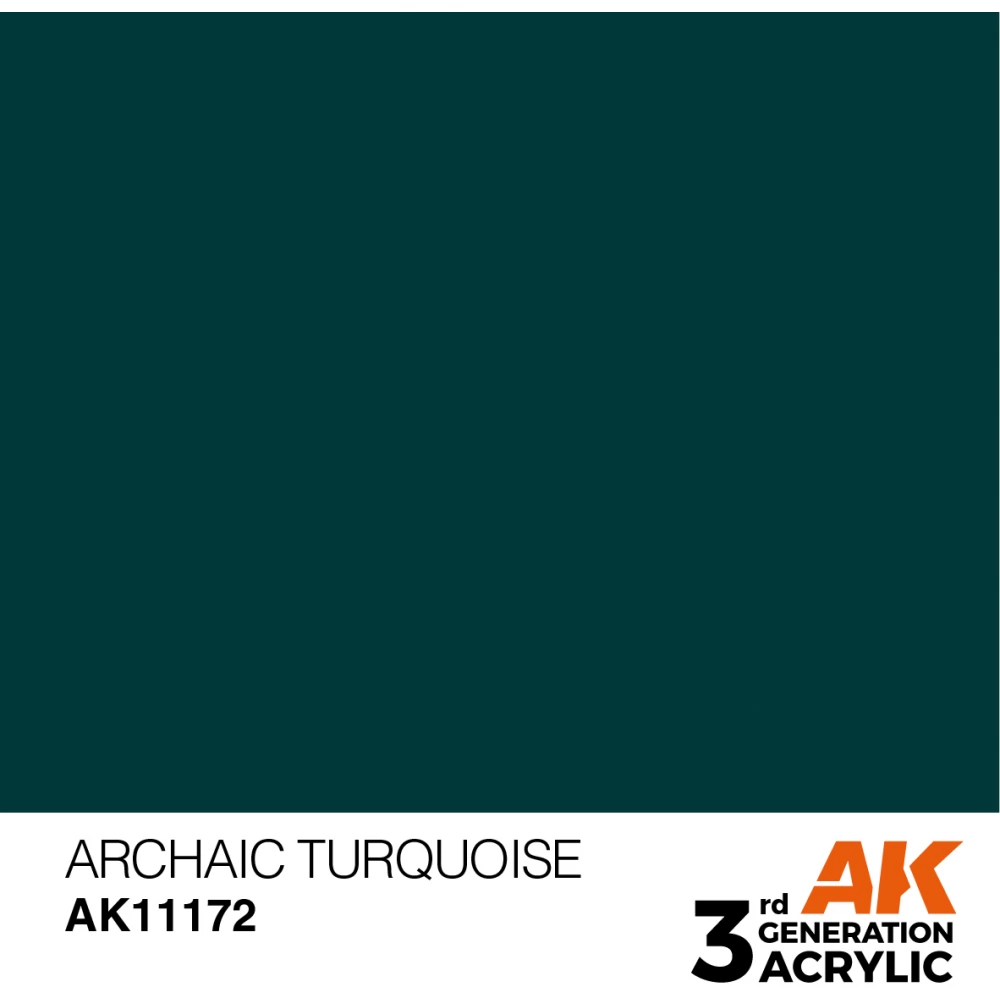 AK INTERACTIVE Acrylic Modelling Colors - Archaic Turquoise sötétzöld akrilfesték 17ml