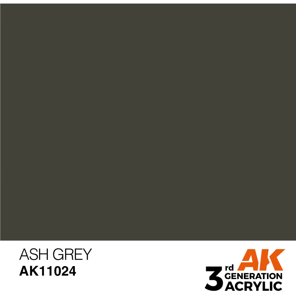 AK INTERACTIVE Acrylic Modelling Colors - Ash Grey sötétszürke akrilfesték 17ml