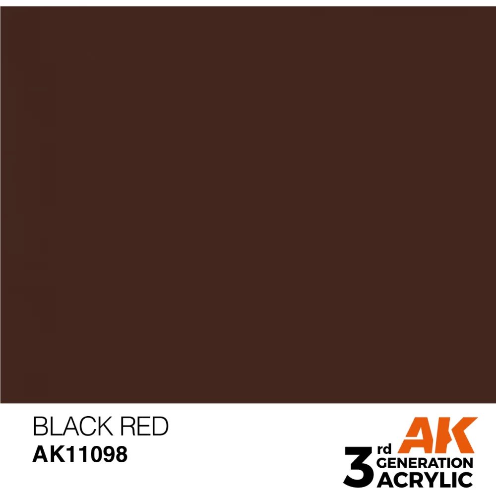 AK INTERACTIVE Acrylic Modelling Colors - Black Red sötétvörös akrilfesték 17ml