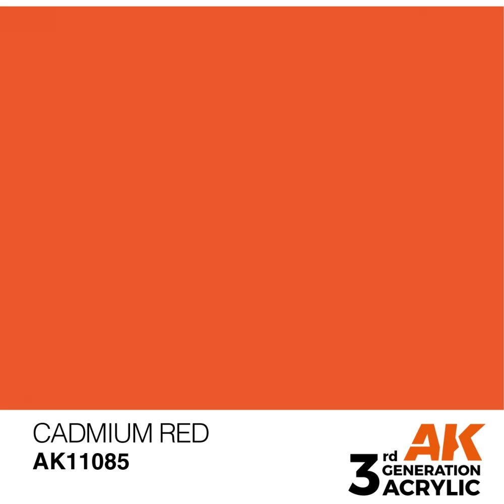 AK INTERACTIVE Acrylic Modelling Colors - Cadmium Red vörös akrilfesték 17ml