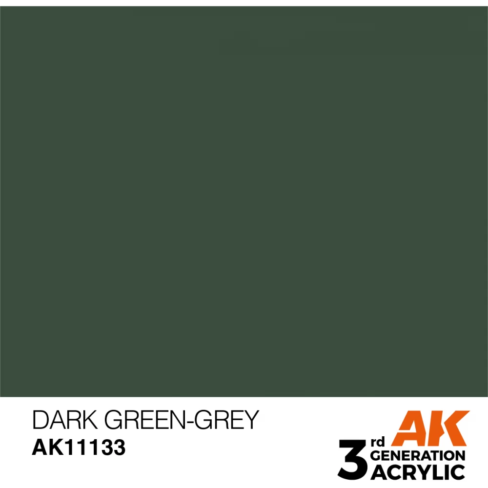 AK INTERACTIVE Acrylic Modelling Colors - Dark Green-Grey szürkés-zöld akrilfesték 17ml