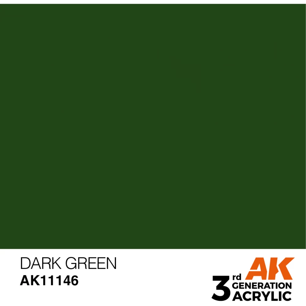 AK INTERACTIVE Acrylic Modelling Colors - Dark Green sötétzöld akrilfesték 17ml