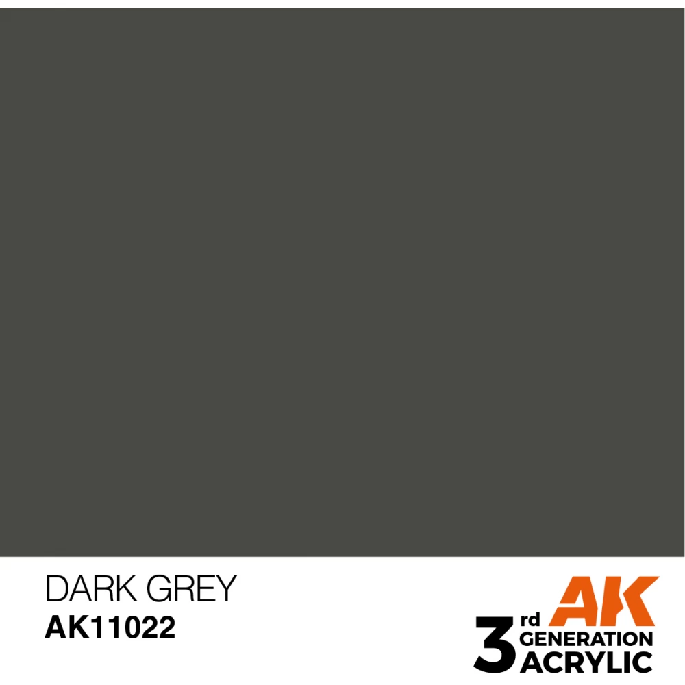 AK INTERACTIVE Acrylic Modelling Colors - Dark Grey sötétszürke akrilfesték 17ml