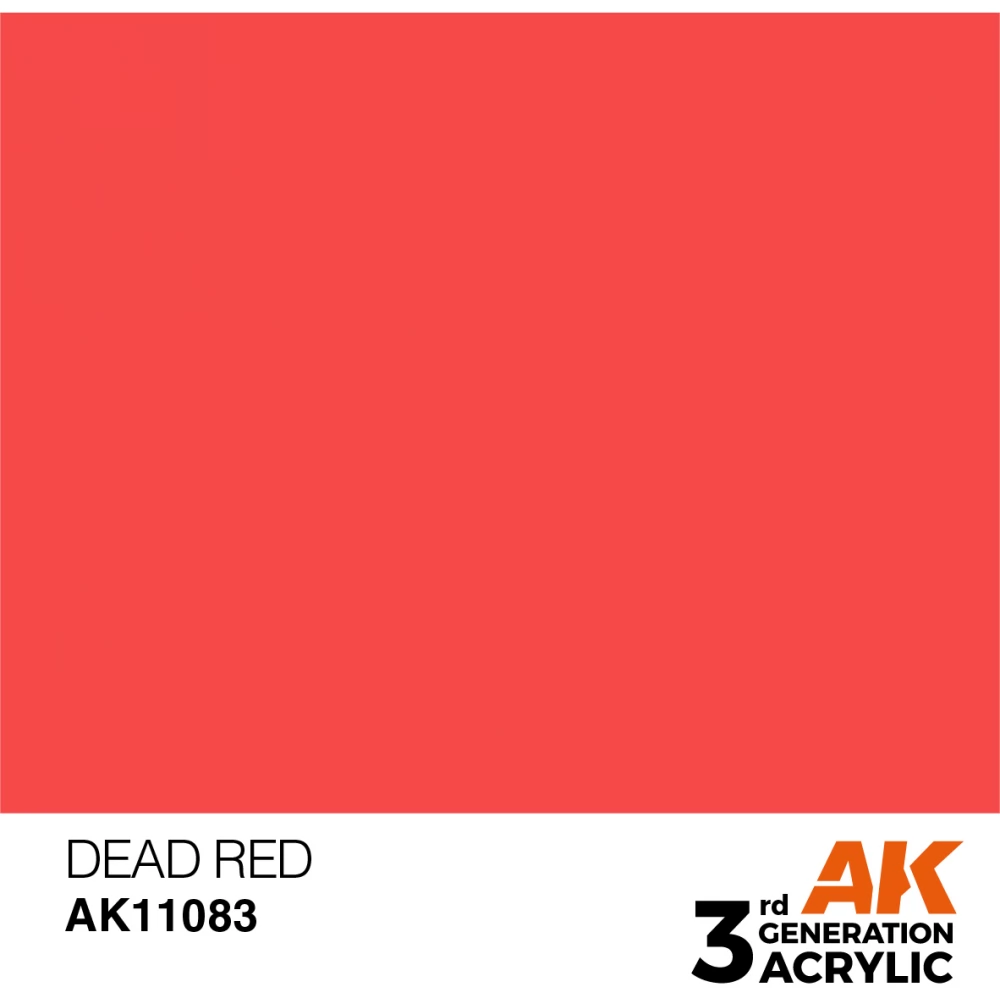 AK INTERACTIVE Acrylic Modelling Colors - Dead Orange piros akrilfesték 17ml