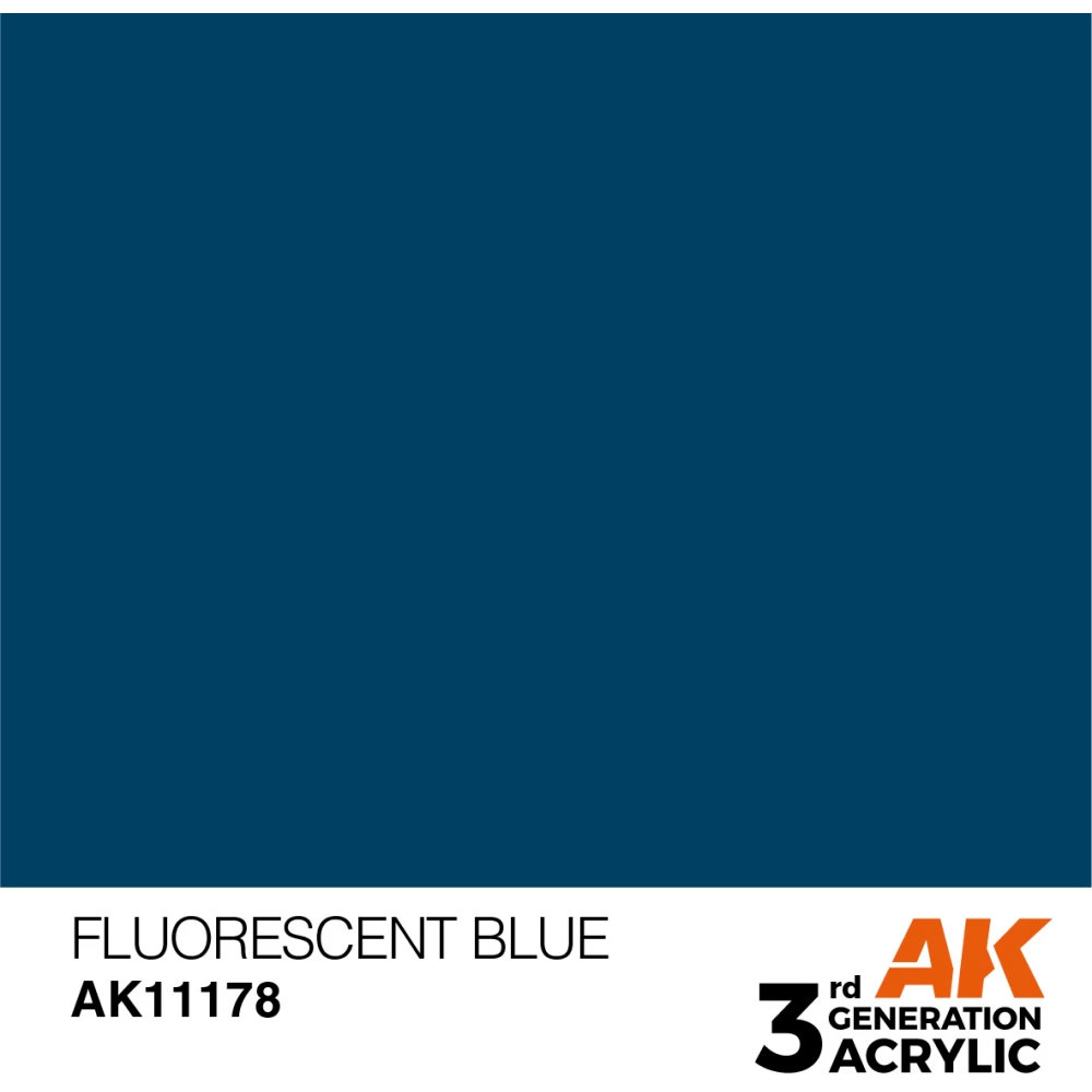 AK INTERACTIVE Acrylic Modelling Colors - Fluorescent Blue kék akrilfesték 17ml