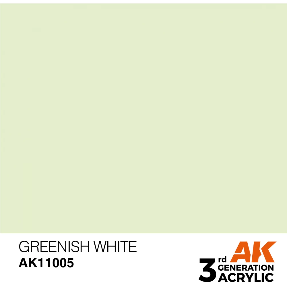 AK INTERACTIVE Acrylic Modelling Colors - Greenish White zöldes-fehér akrilfesték 17ml