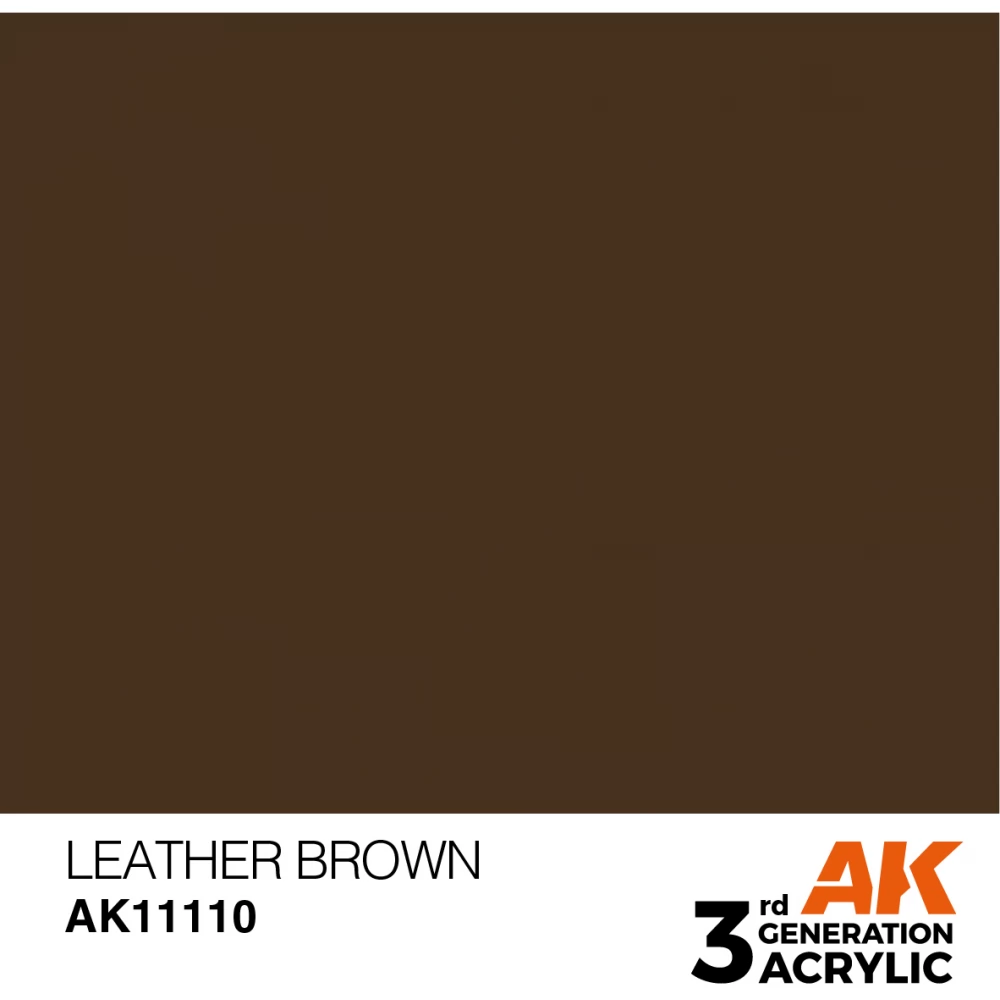 AK INTERACTIVE Acrylic Modelling Colors - Leather Brown barna akrilfesték 17ml