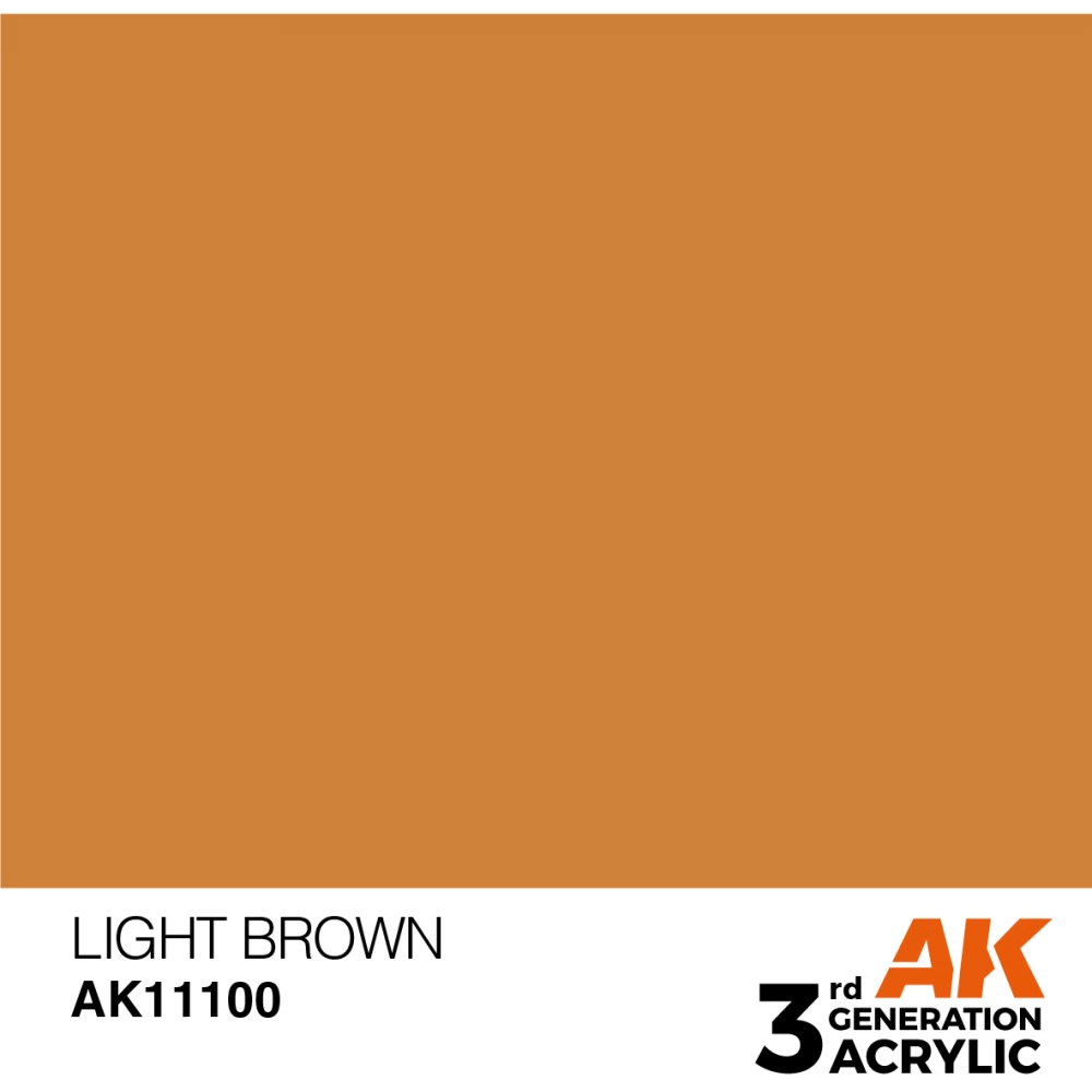 AK INTERACTIVE Acrylic Modelling Colors - Light Brown világosbarna akrilfesték 17ml