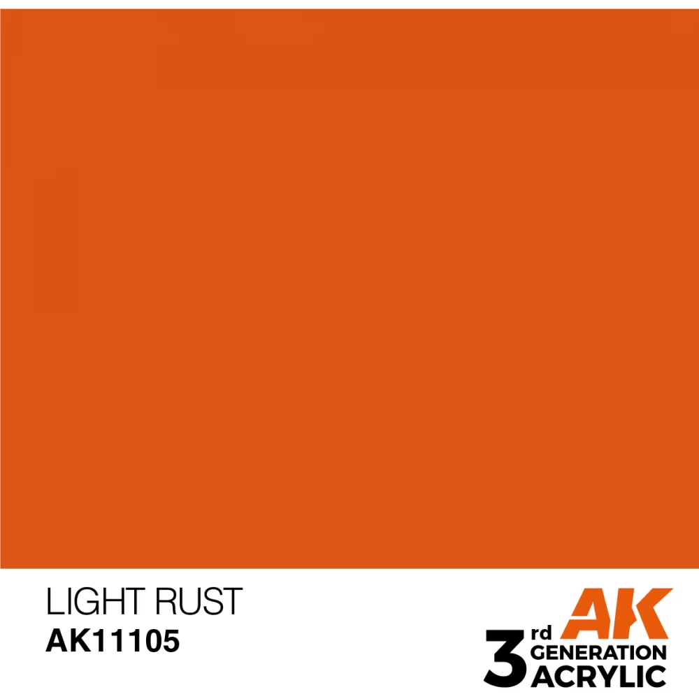 AK INTERACTIVE Acrylic Modelling Colors - Light Rust világos rozsdabarna akrilfesték 17ml