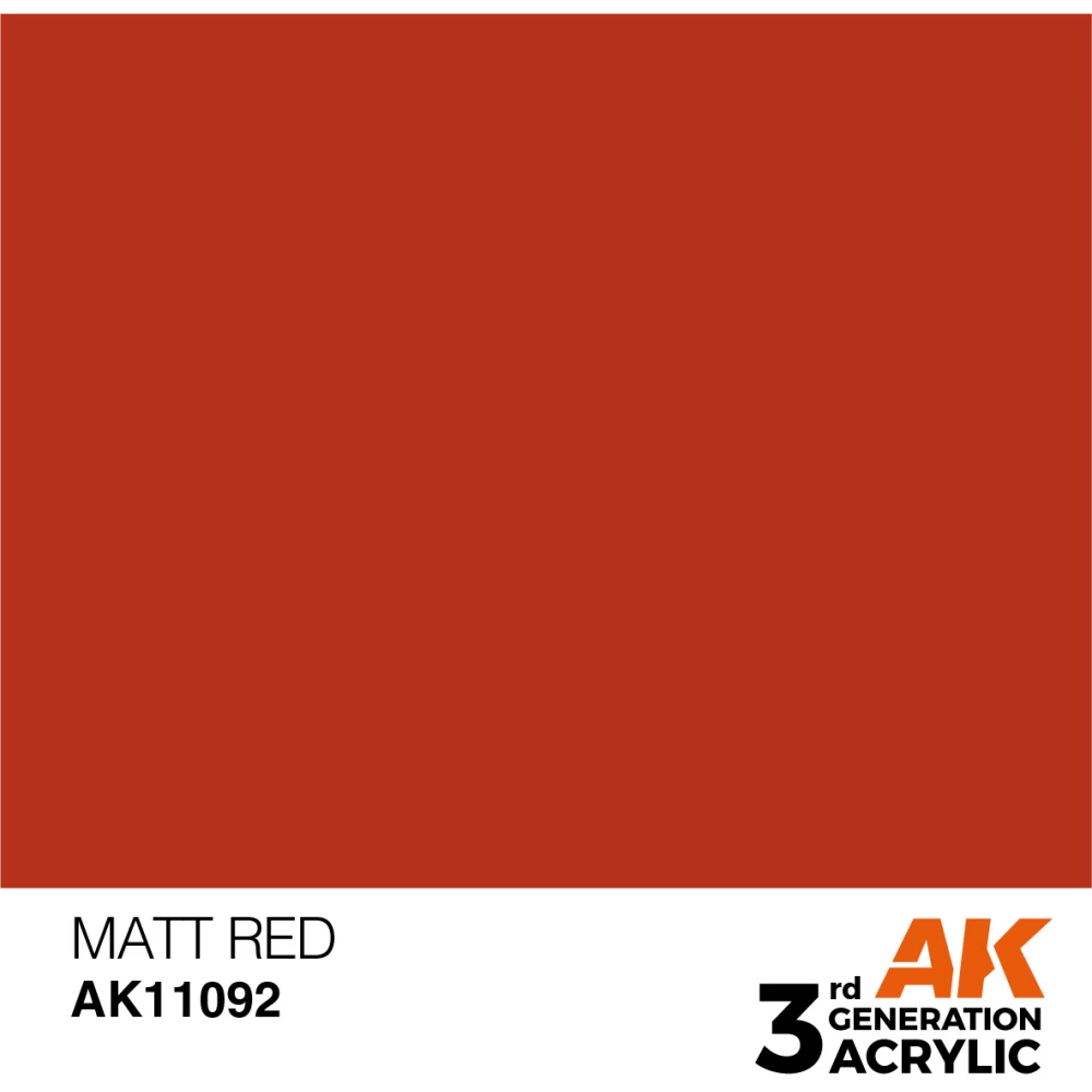 AK INTERACTIVE Acrylic Modelling Colors - Matt red vörös akrilfesték 17ml