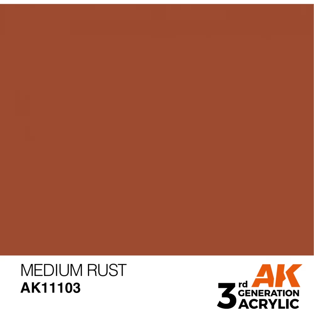 AK INTERACTIVE Acrylic Modelling Colors - Medium Rust rozsdabarna akrilfesték 17ml