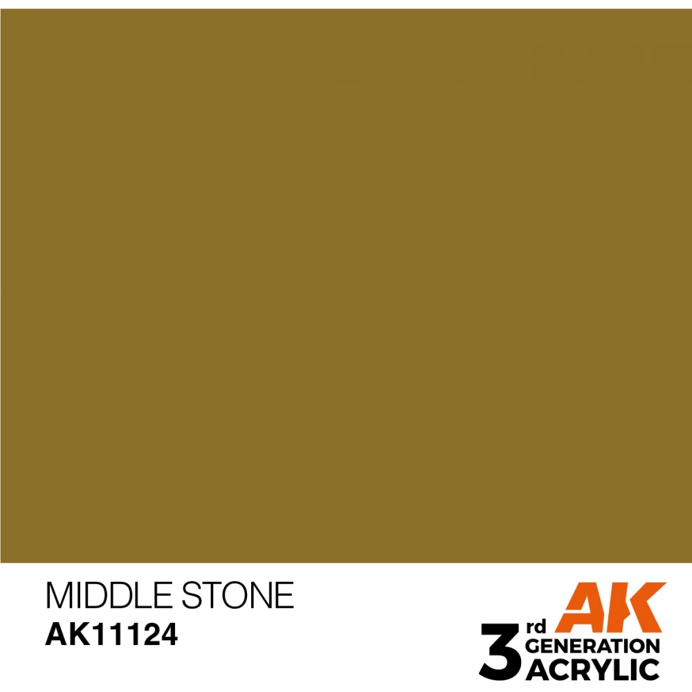 AK INTERACTIVE Acrylic Modelling Colors - Middle Stone barna akrilfesték 17ml