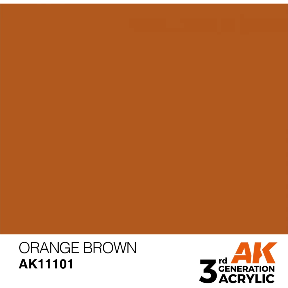 AK INTERACTIVE Acrylic Modelling Colors - Orange Brown barnás-narancssárga akrilfesték 17ml