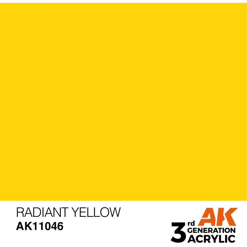 AK INTERACTIVE Acrylic Modelling Colors - Radiant Yellow sárga akrilfesték 17ml