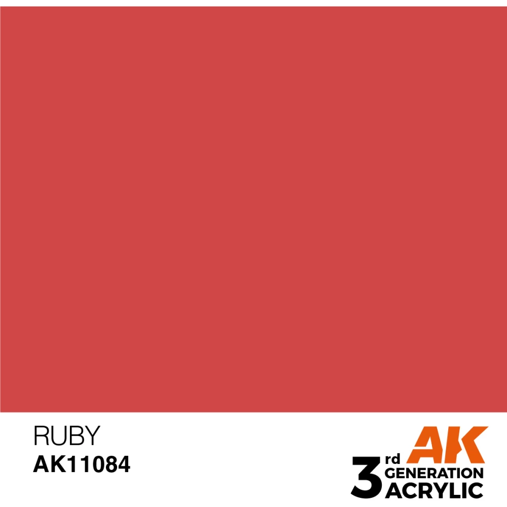 AK INTERACTIVE Acrylic Modelling Colors - Ruby vörös akrilfesték 17ml