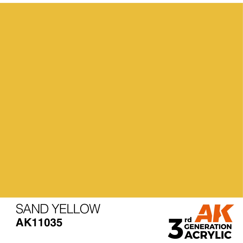 AK INTERACTIVE Acrylic Modelling Colors - Sand Yellow homoksárga akrilfesték 17ml