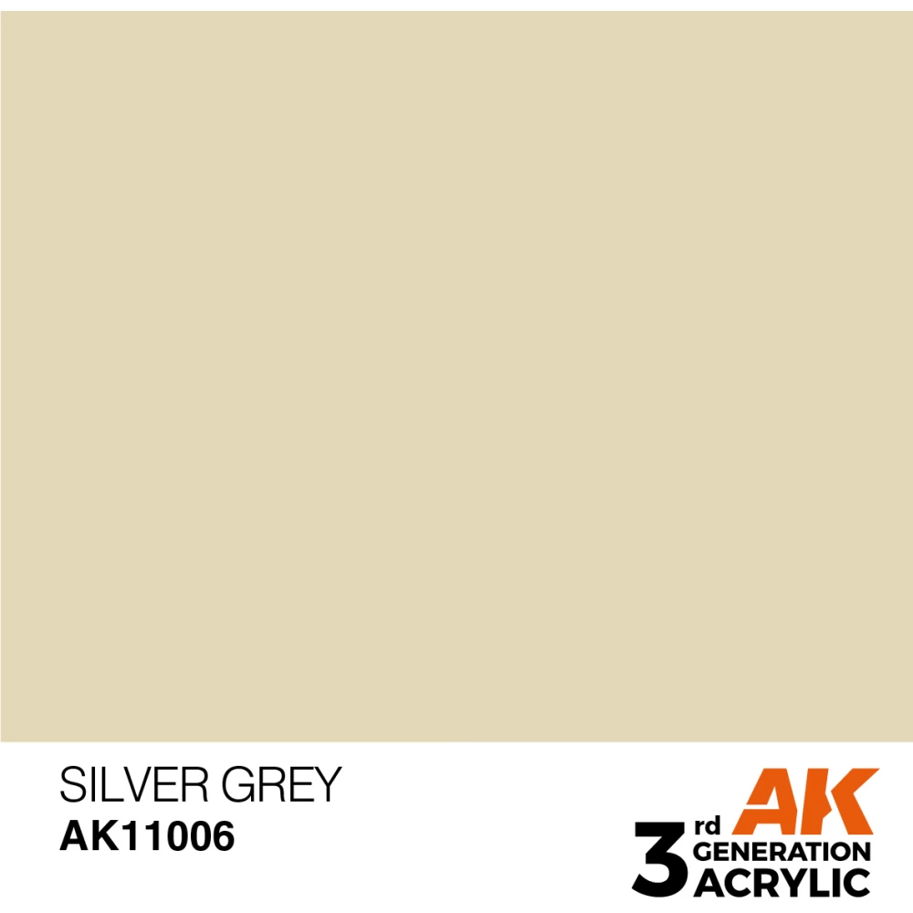 AK INTERACTIVE Acrylic Modelling Colors - Silver Grey ezüstszürke akrilfesték 17ml