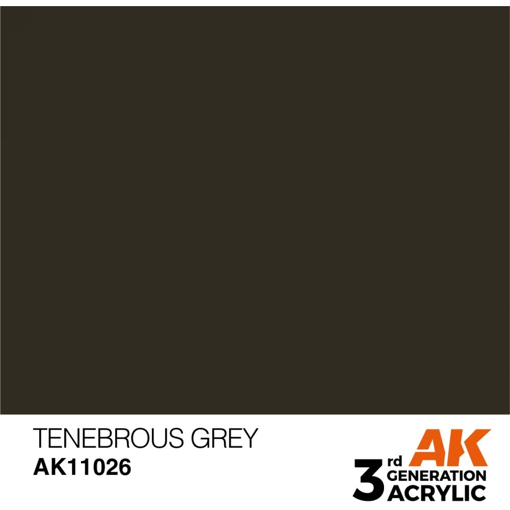 AK INTERACTIVE Acrylic Modelling Colors - Tenebrous Grey szürke akrilfesték 17ml