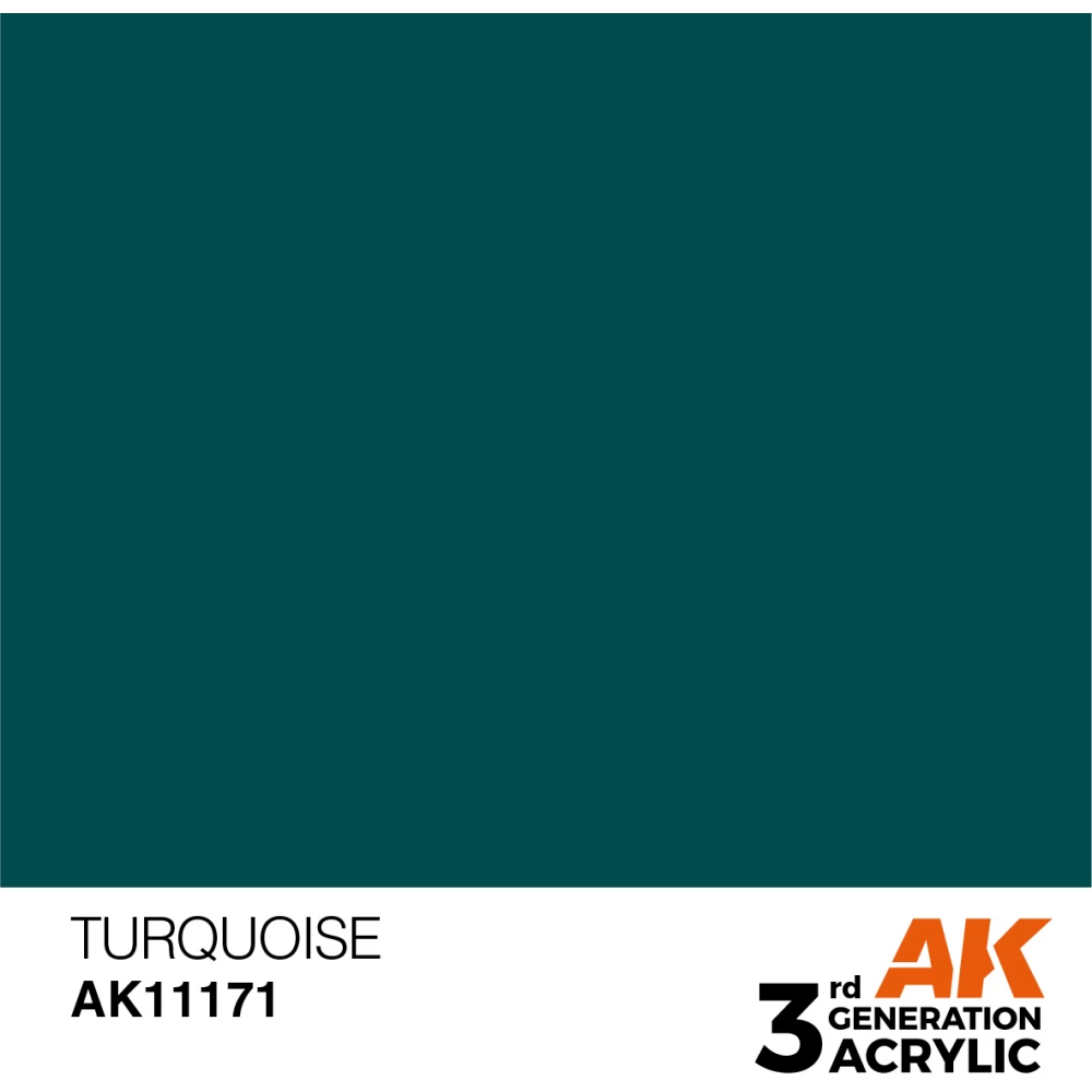 AK INTERACTIVE Acrylic Modelling Colors - Turquoise türkiz akrilfesték 17ml