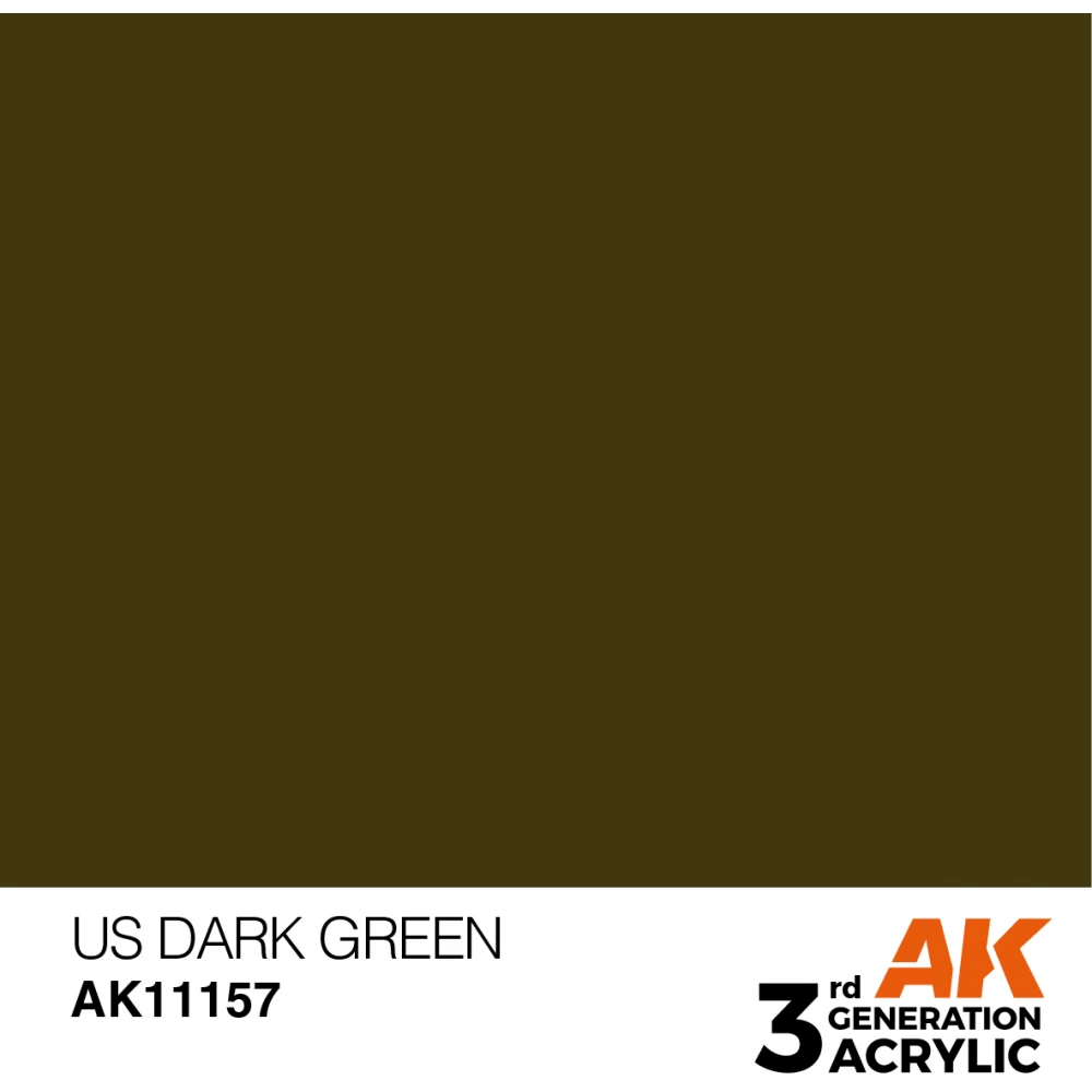 AK INTERACTIVE Acrylic Modelling Colors - US Dark Green sötétzöld akrilfesték 17ml