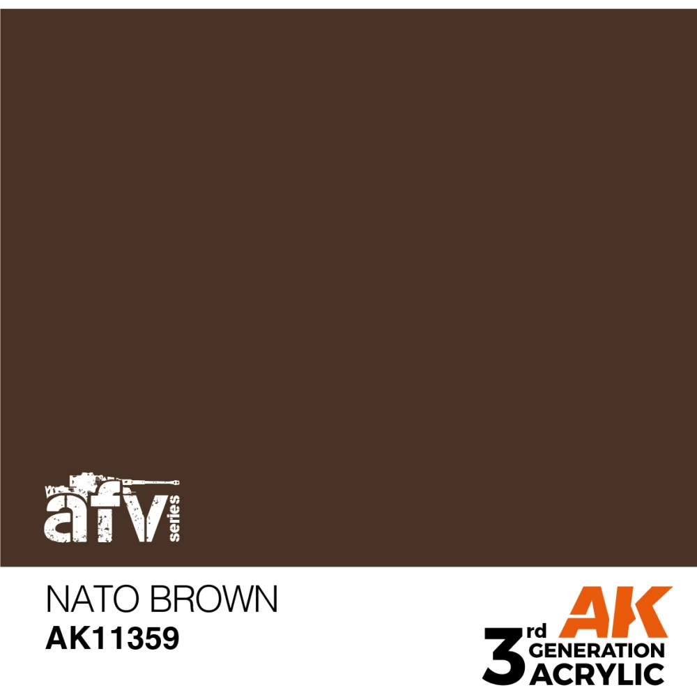AK INTERACTIVE AFV NATO Brown barna akrilfesték 17ml