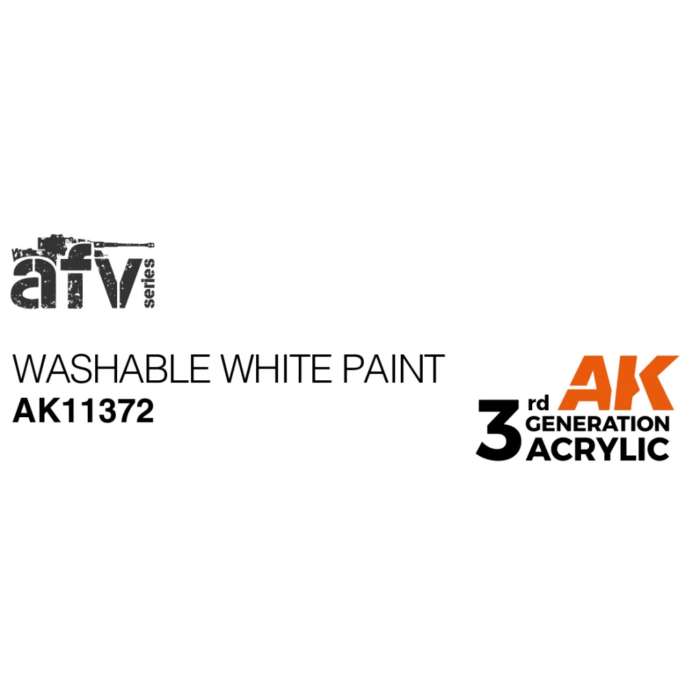 AK INTERACTIVE AFV Washable White Paint akrilfesték 17ml