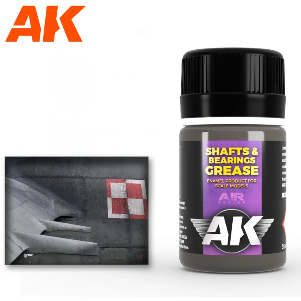 AK INTERACTIVE AIR Shafts & Bearings Grease enamel effekt festék 35ml