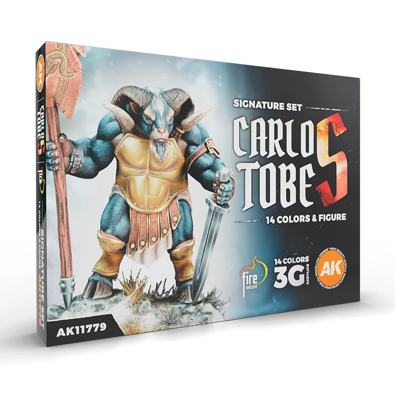 AK INTERACTIVE Carlos Tobes Signature Set akril festék 14x 17ml és figura szett