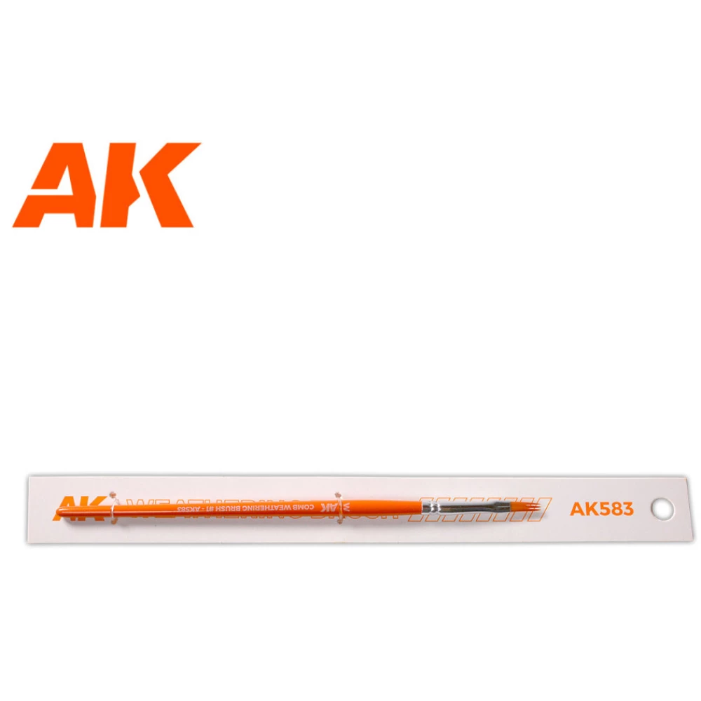 AK INTERACTIVE Comb Weathering Brush #1
