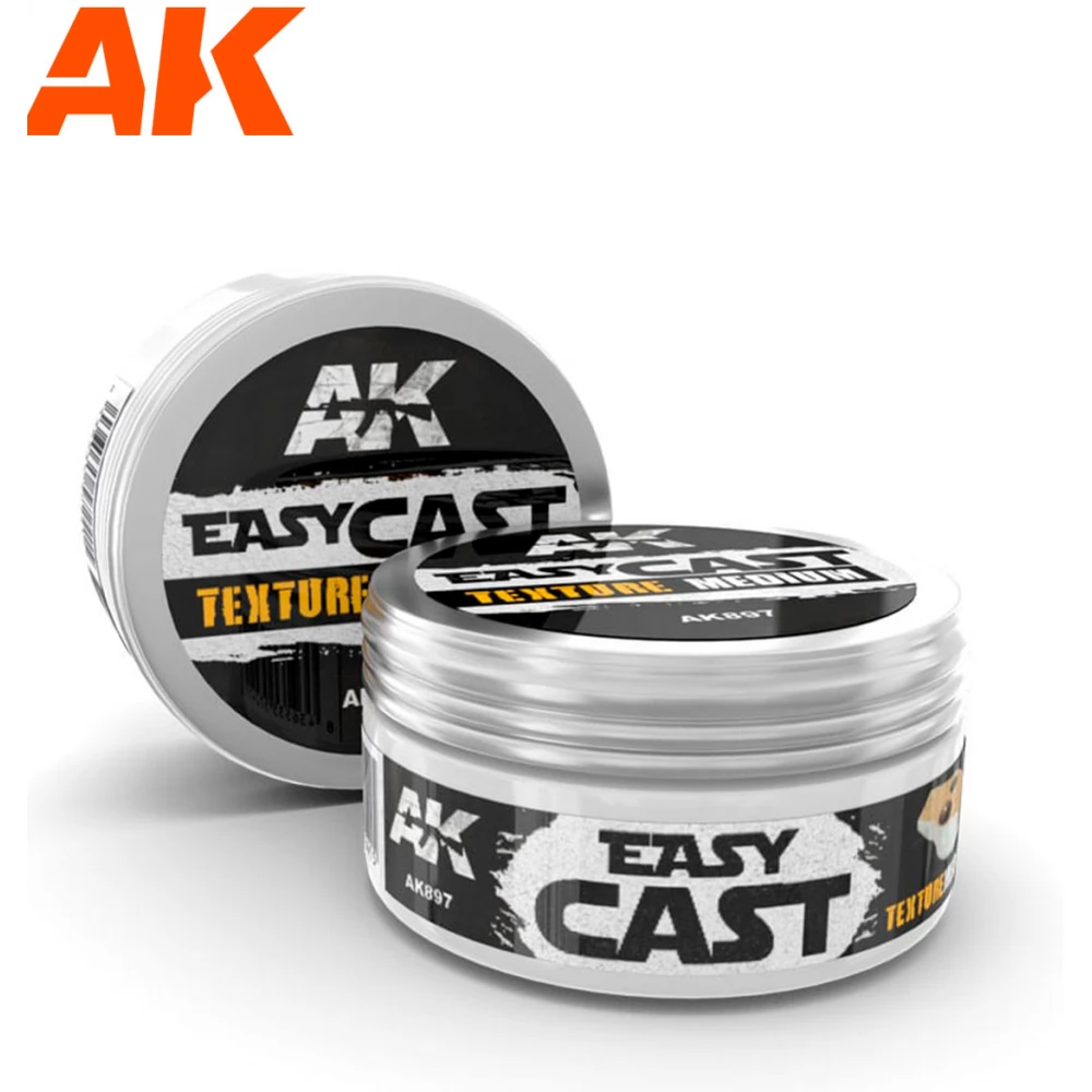 AK INTERACTIVE Easy Cast Texture fém öntvény felület effekt festék 130g