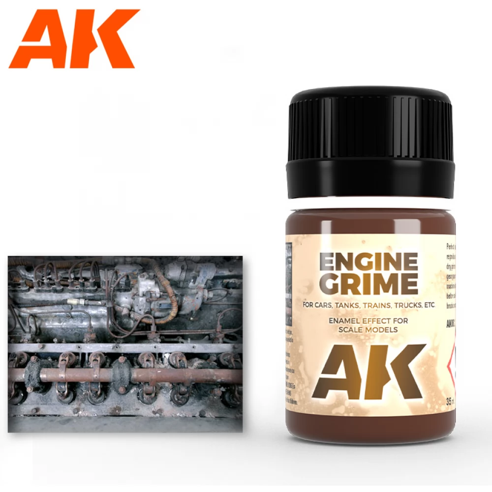 AK INTERACTIVE Engine Grime enamel korom effekt festék 35ml
