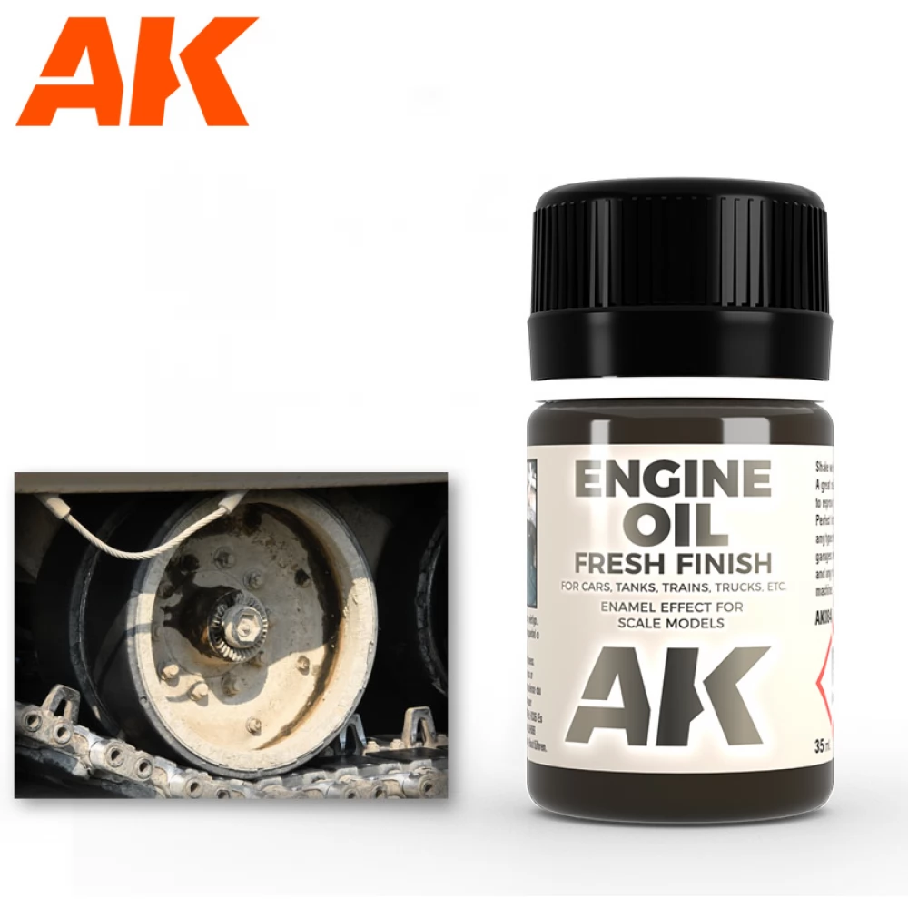 AK INTERACTIVE Engine Oil enamel olajos felület effekt festék 35ml