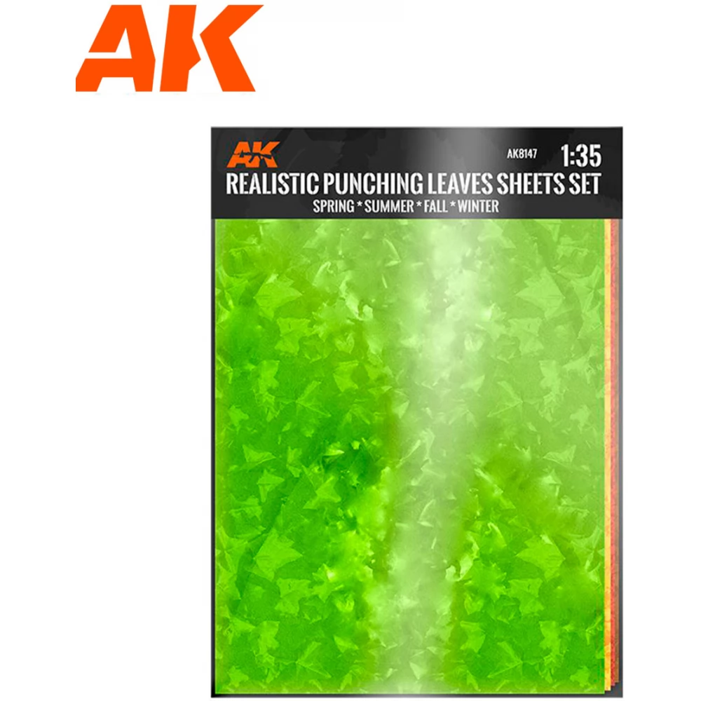 AK INTERACTIVE Falevél mintás lap 4 féle A4