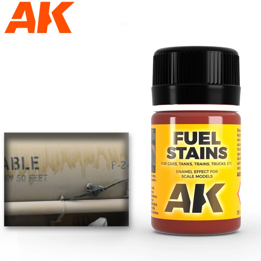 AK INTERACTIVE Fuel Stains üzemanyag foltok enamel effekt festék 35 ml