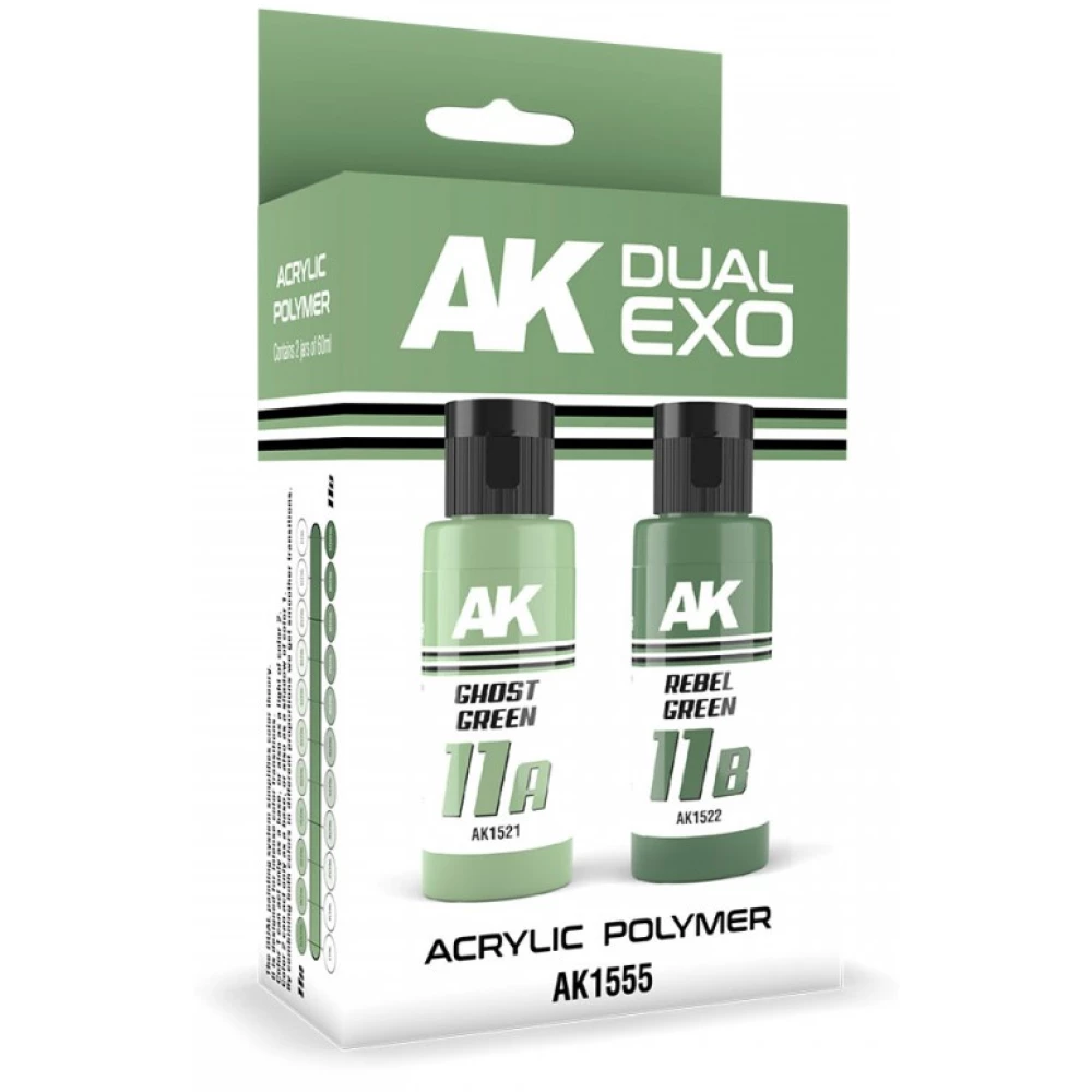 AK INTERACTIVE Ghost Green & Rebel Gre