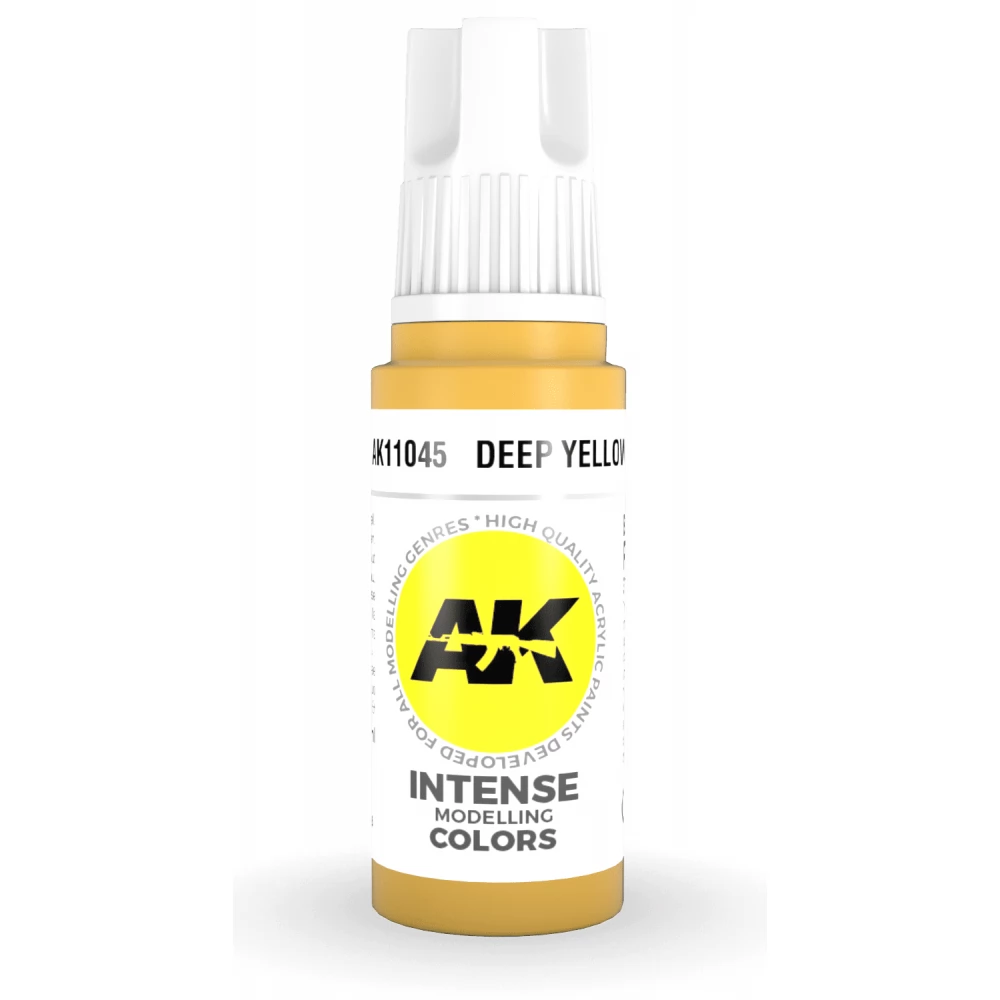 AK INTERACTIVE Intense Modelling Colors Deep Yellow sárga akrilfesték 17ml