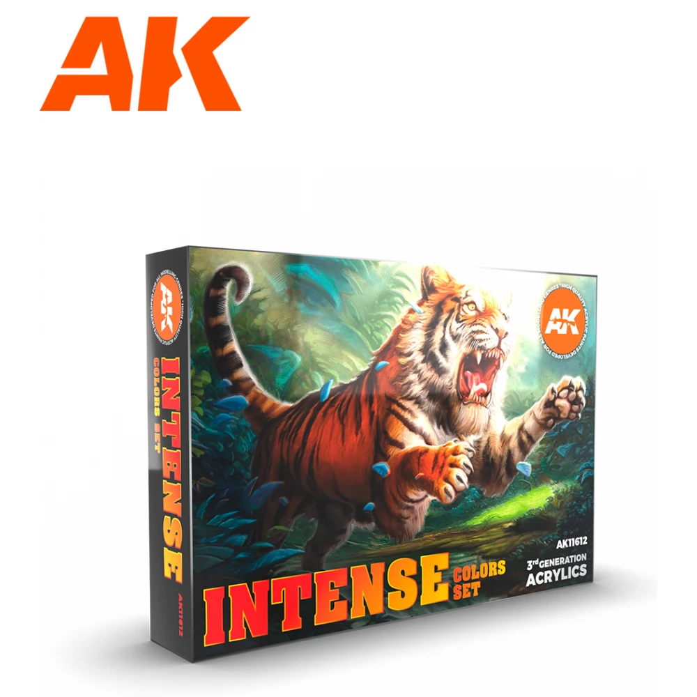 AK INTERACTIVE Intense Modelling Colors Intense Colors Set akrilfesték készlet 6x 17ml