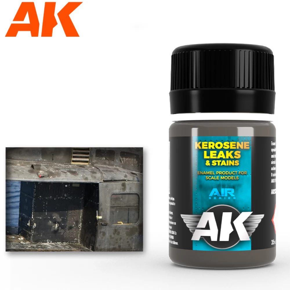 AK INTERACTIVE Kerosene Leaks & Stains enamel festék 35ml