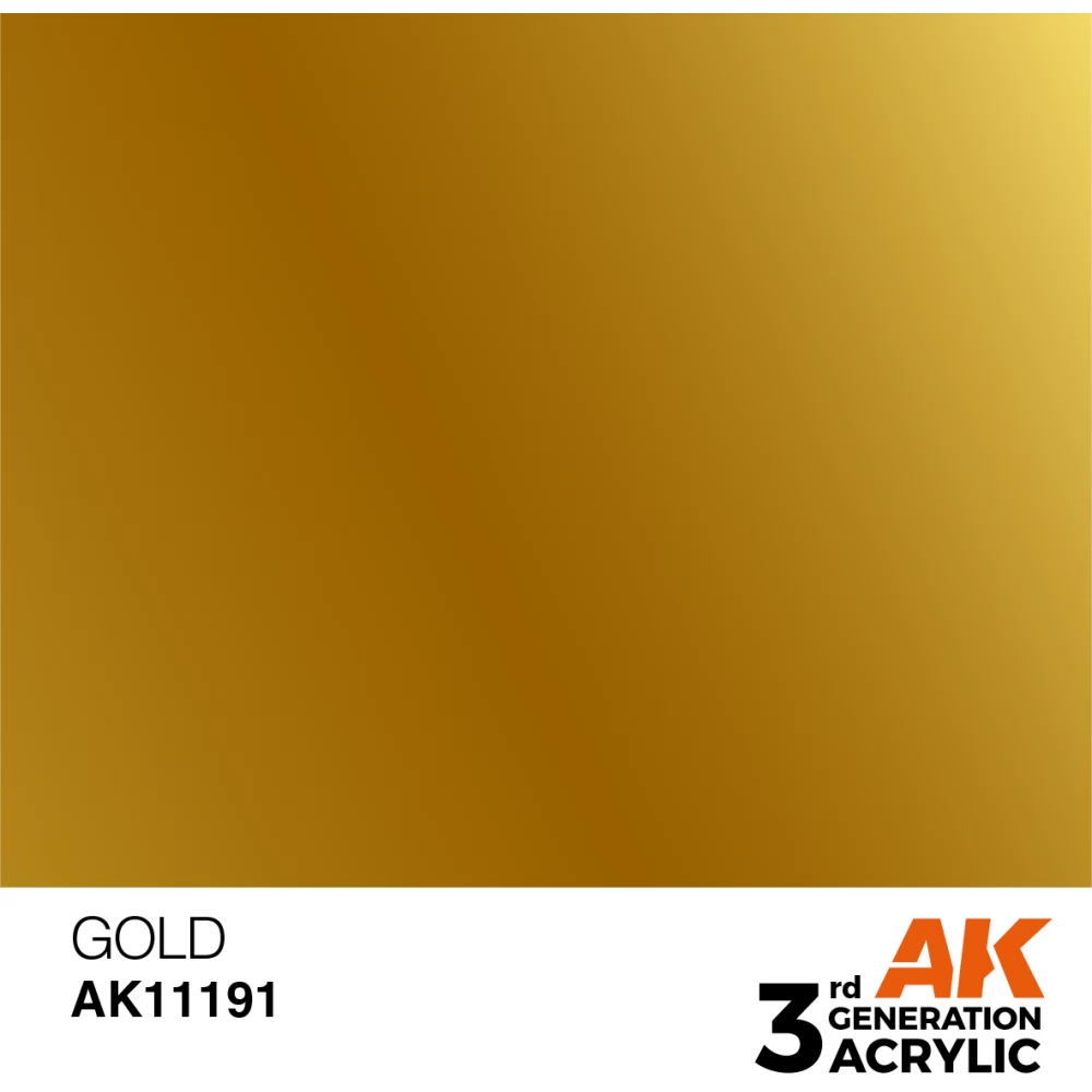 AK INTERACTIVE Metallic Modelling Colors - arany akrilfesték 17ml