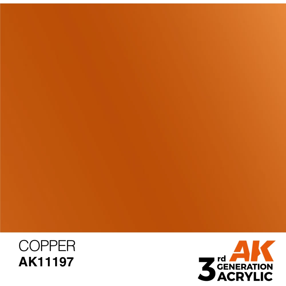 AK INTERACTIVE Metallic Modelling Colors - Copper réz színű akrilfesték 17ml