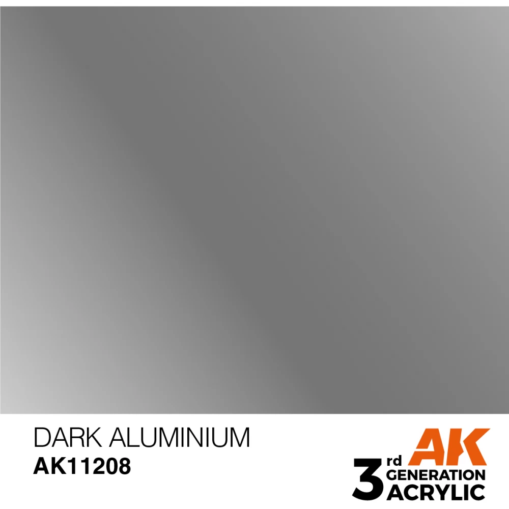 AK INTERACTIVE Metallic Modelling Colors - Dark Aluminium sötétszürke akrilfesték 17ml