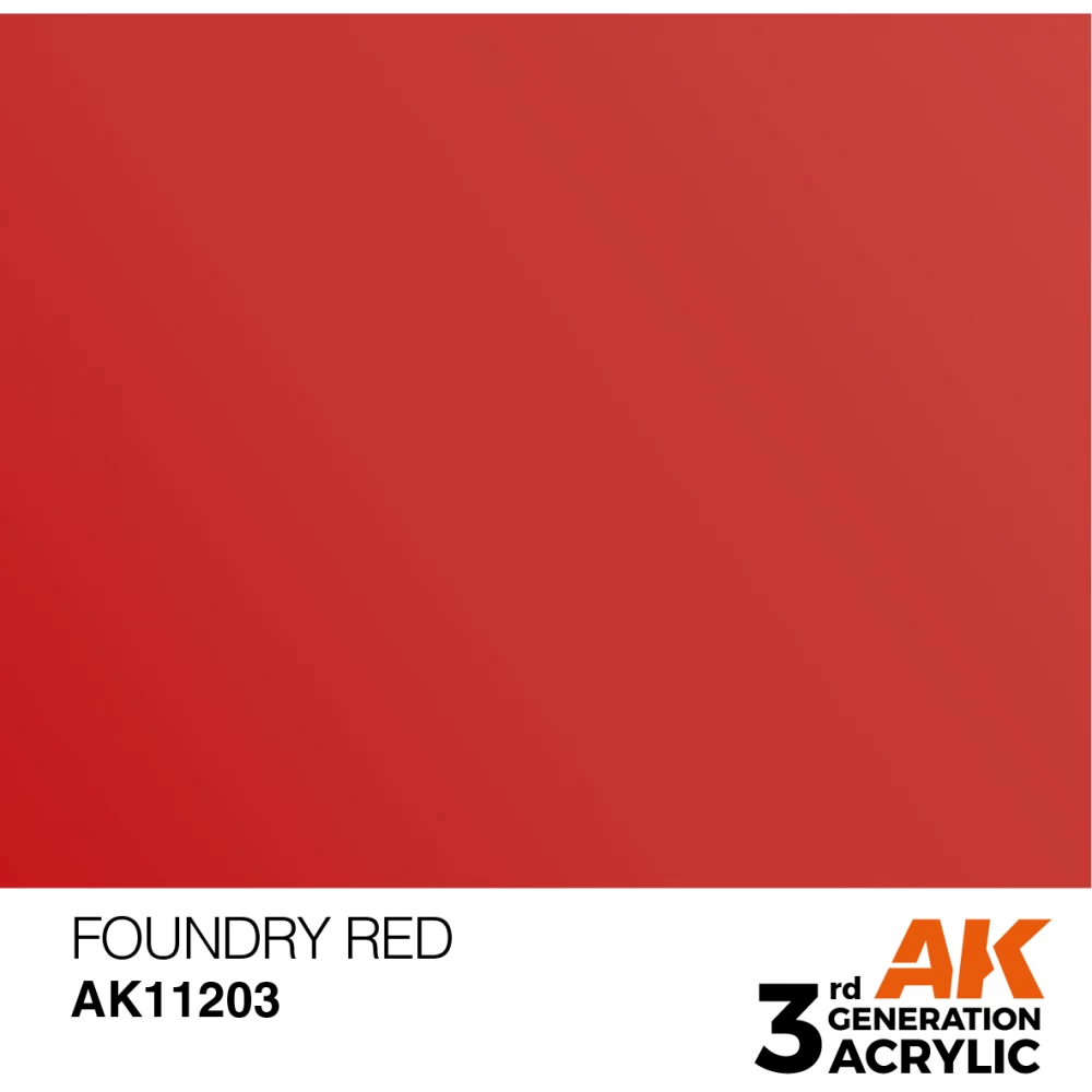 AK INTERACTIVE Metallic Modelling Colors - Foundry Red vörös akrilfesték 17ml