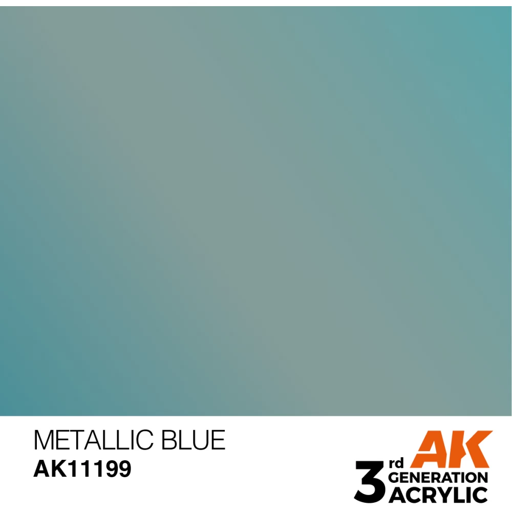 AK INTERACTIVE Metallic Modelling Colors - Metallic Blue kék akrilfesték 17ml