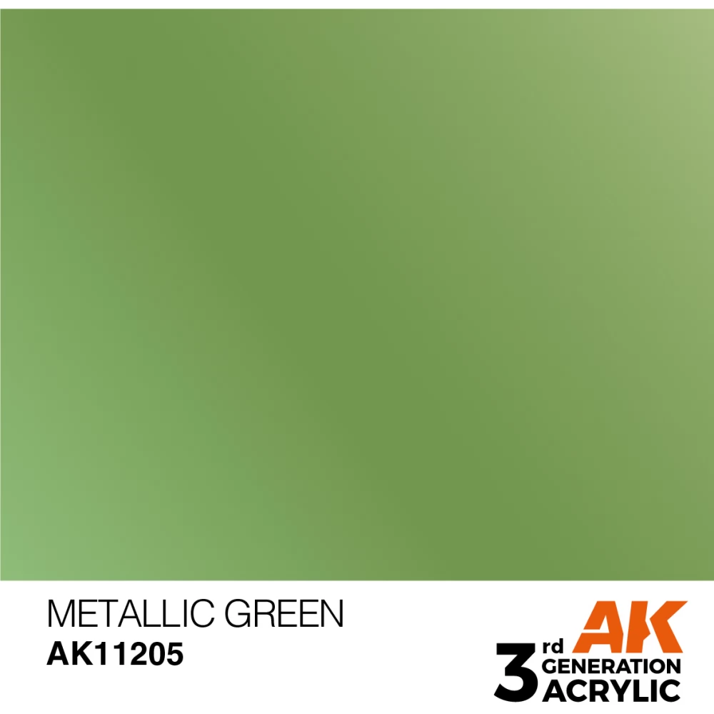 AK INTERACTIVE Metallic Modelling Colors - Metallic Green zöld akrilfesték 17ml