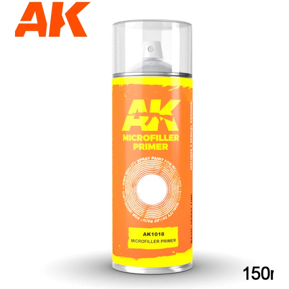 AK INTERACTIVE Microfiller Primer alapozó és hézagkitöltő spray fehér 150ml